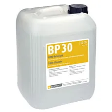 Bidon de 10 litri cu eticheta buchem „BP 30 EDM-Reiniger / EDM-Cleaner”
